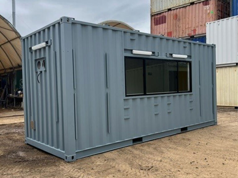 shipping container kiosk