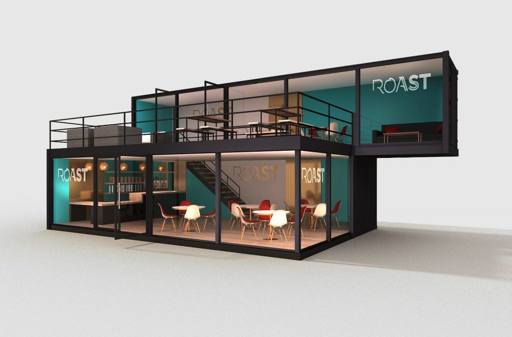 Cafes built from Shipping Containers