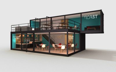 Cafes built from Shipping Containers