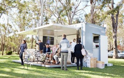 Shipping container restaurant